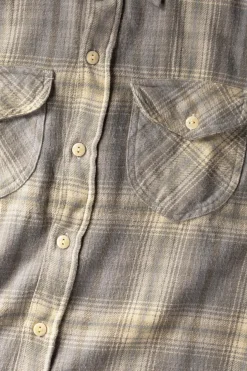 Shirts<Wythe Washed Flannel Workshirt - Late Frost