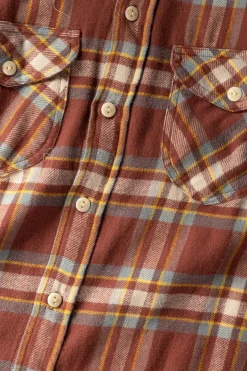 Shirts<Wythe Washed Flannel Workshirt - Autumn Rust
