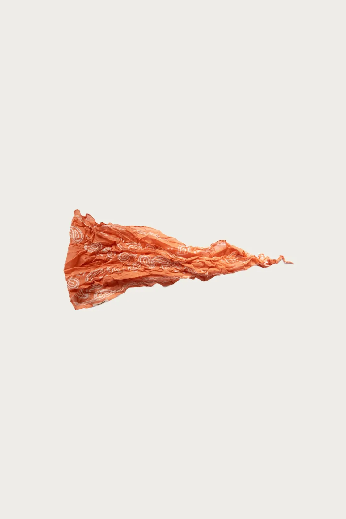 Accessories<Kapital WASHER Crinkle Silk Neckerchief (PECOS Paisley) - Peach