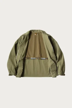 Coats, Jackets, And Vests<Kapital Water-Repellent Canvas ZIP-UP KAYAK PAW-PAW Blouson - Khaki