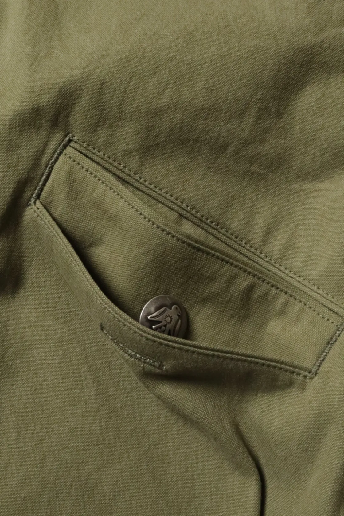Coats, Jackets, And Vests<Kapital Water-Repellent Canvas ZIP-UP KAYAK PAW-PAW Blouson - Khaki