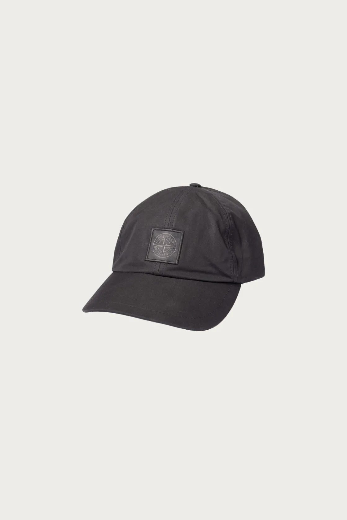 Accessories<Stone Island Weatherproof Cotton Canvas Cap - Black