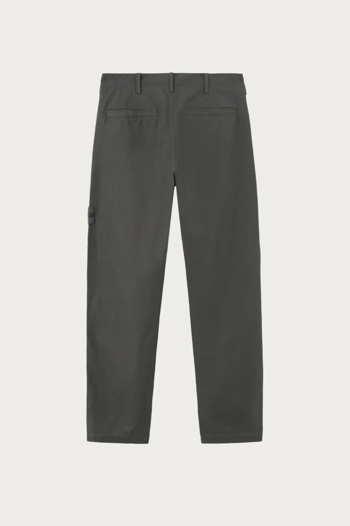 Pants<Stone Island Weatherproof Cotton Canvas Trousers - Grey