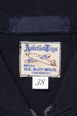Sweaters<The Real McCoys Winter Aviation Sweater - Navy