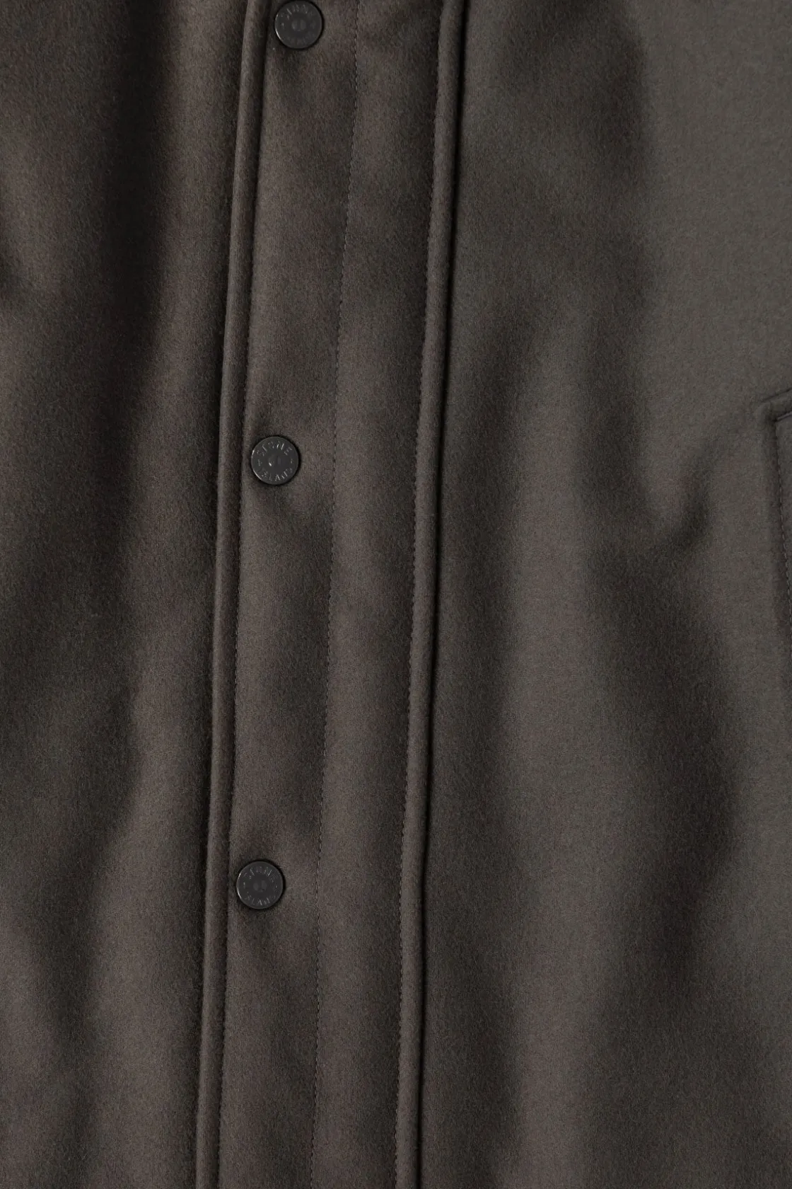 Coats, Jackets, And Vests<Stone Island Wool Nylon Flannel Ghost Jacket - Grey