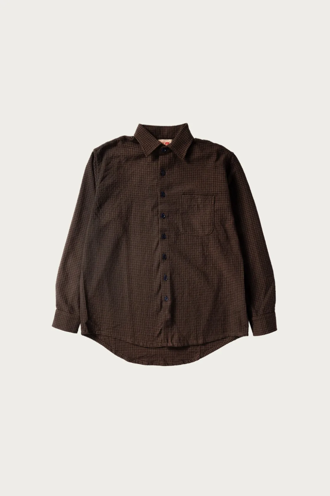 Coats, Jackets, And Vests<Monostereo Wooly Gingham One Pocket Shirt - Brown