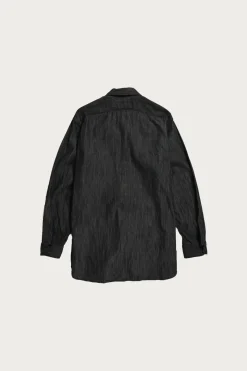 Shirts<Engineered Garments Work Shirt - Black Cotton Denim Shirting