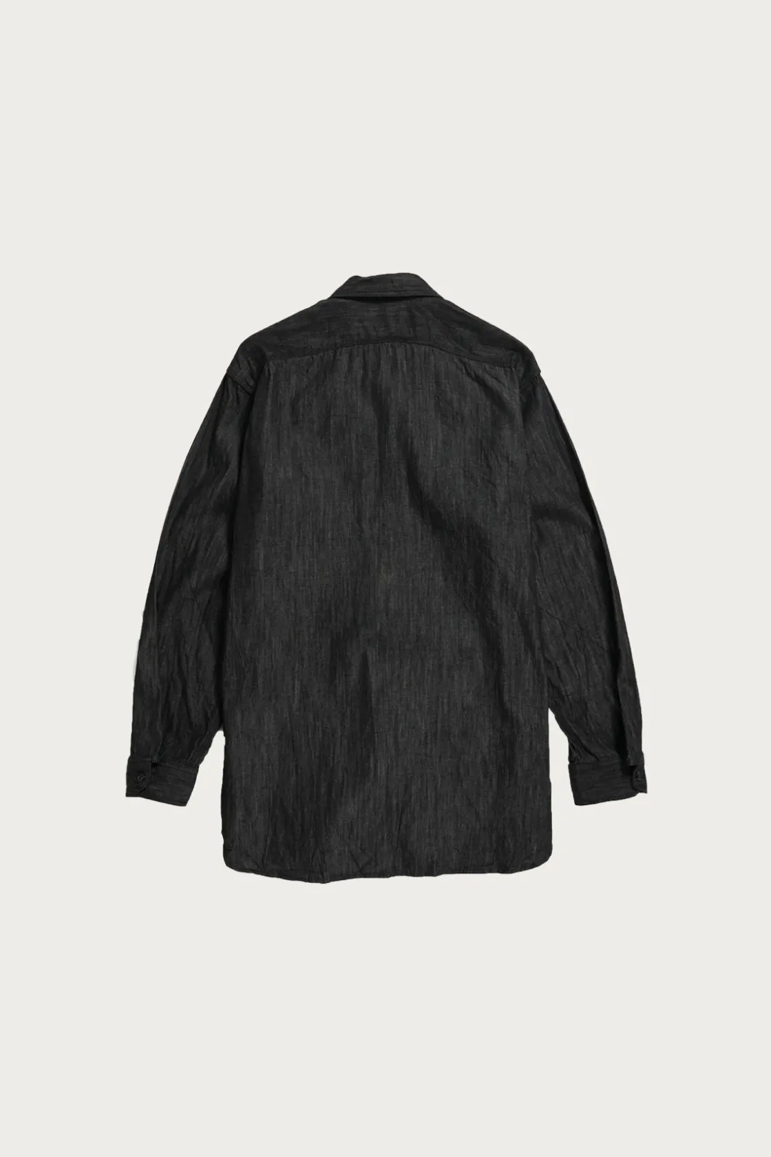 Shirts<Engineered Garments Work Shirt - Black Cotton Denim Shirting