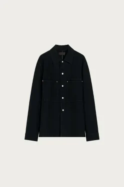Shirts<Lemaire Workwear Overshirt - Black