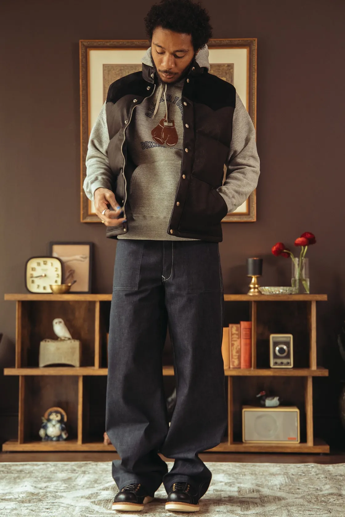Denim<The Real McCoys WWII Denim Work Trousers - Indigo