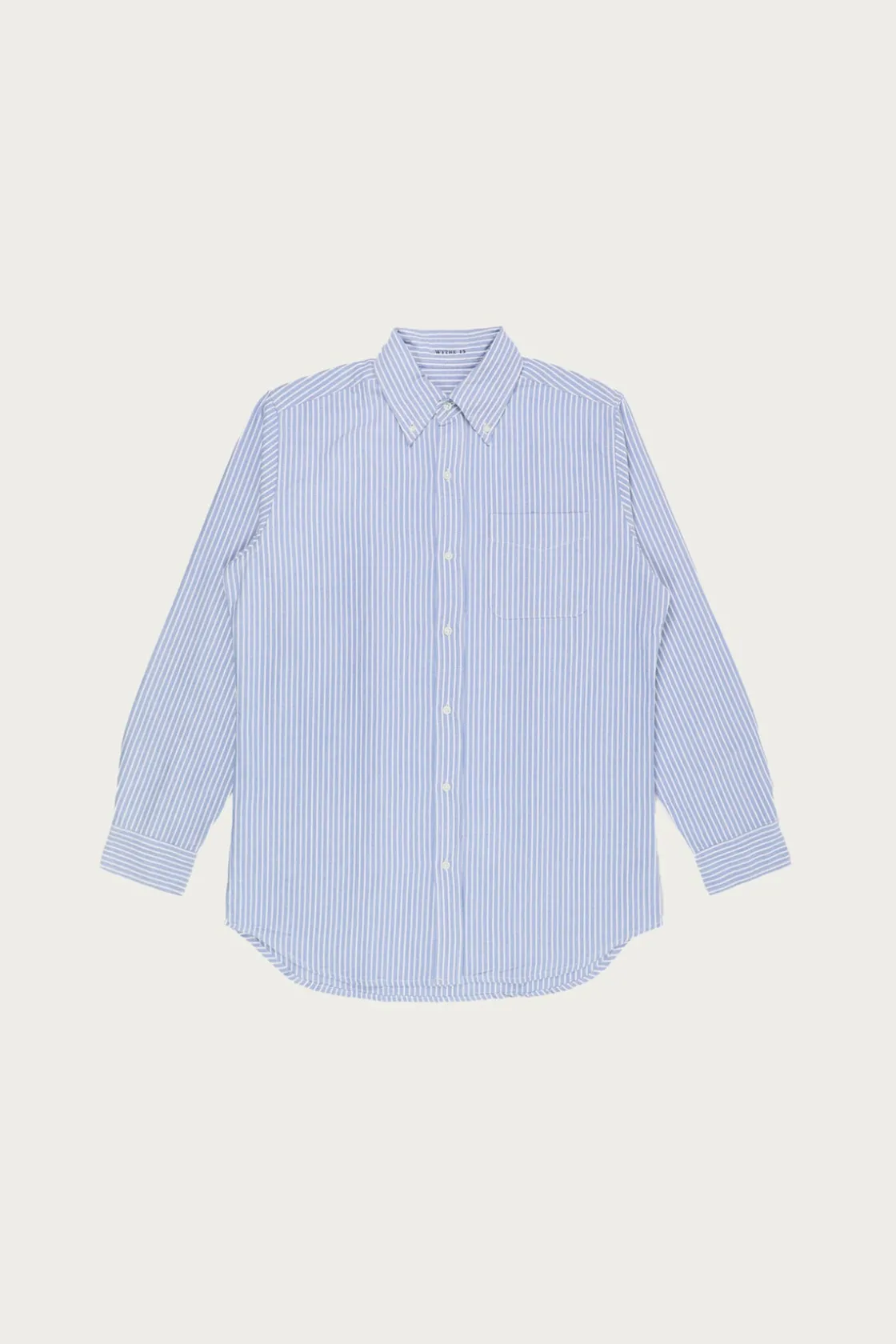 Shirts<Wythe Oxford - Blue/White Stripe