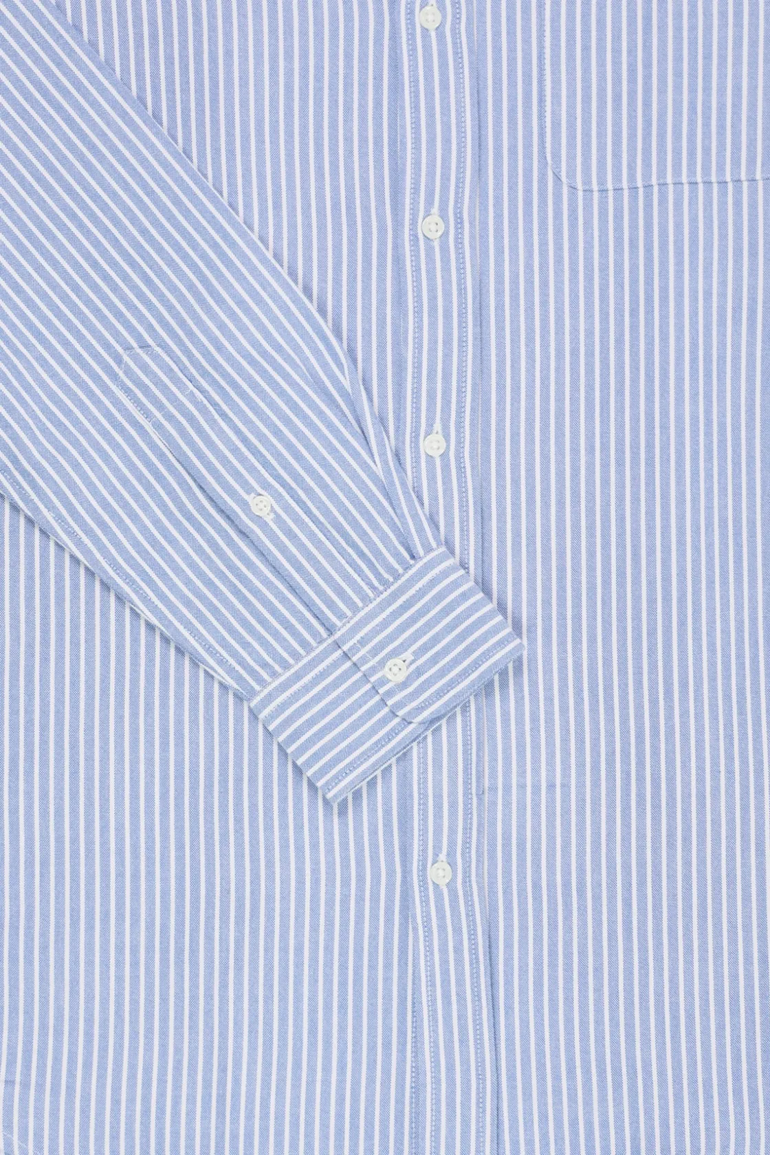 Shirts<Wythe Oxford - Blue/White Stripe