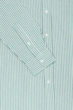 Shirts<Wythe Oxford - Evergreen Stripe