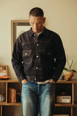 Coats, Jackets, And Vests<Fullcount 2102XX - Type II Denim Jacket - Indigo Blue