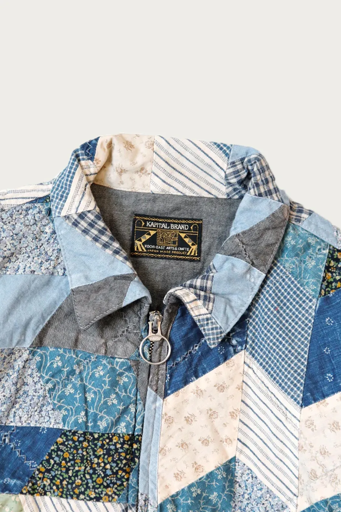 Coats, Jackets, And Vests<Kapital YABANE Quilt Patchwork Drizzler JKT - Indigo